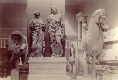 hismarmorealcalm:Mausoleum of Halikarnassos  Saloon  British Museum  unknown date
