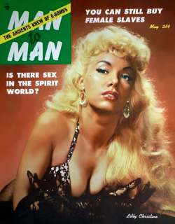 Lilly “The Cat Girl”  Christine Graces The May ‘54 Cover Of ‘Man To Man’