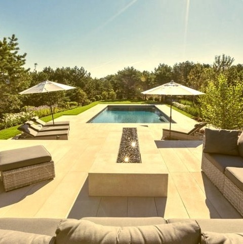 Patio Fire Pit Boston Ideas For A Large-scale Modern Backyard Renovation That Includes A Fire Pit Without