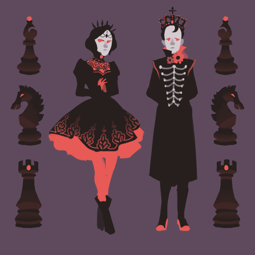 japhers: drew some friends as chess pieces based on what @millerizo and @juiceurlemons named their p