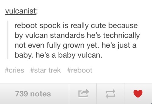 queenspocko:  Welcome to the Star Trek fandom: part 2 