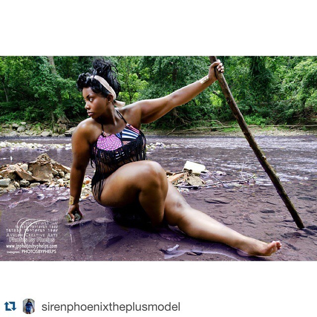 #Repost @sirenphoenixtheplusmodel with @repostapp. ・・・ When art and fashion