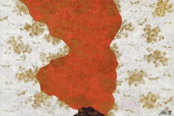 thunderstruck9:  Toshimitsu Imai (Japanese, 1928-2002), Tatsuta River (Red), 1986. Mixed media on canvas, 130 x 195 cm.