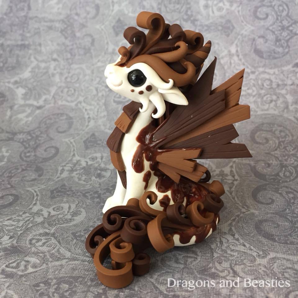 chibidragons:  Chocolate dragon is finished, and I am so in love! Based off original