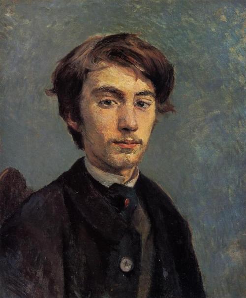 artist-lautrec: Emile Bernard, 1885, Henri de Toulouse-LautrecSize: 54.4x43.5 cmMedium: oil on canva