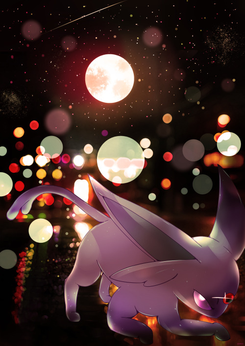 autobottesla: Day 283 - Eifie | エーフィ | Espeon Eifie’s psychic powers are strongest at dawn, so