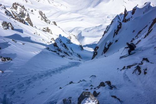 Park skiing.