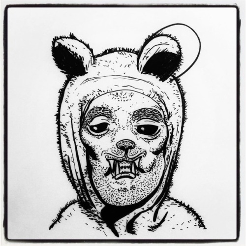 BearmanPigface. #drawing #drawings #TheShining #sketches #sketchbook #illustration #zombustudiodrawi