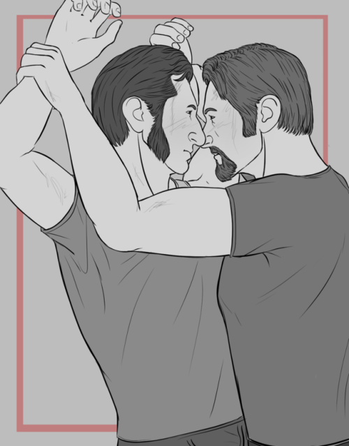 @somethingyesterday: Vincent Pressing Leo Against A Wall