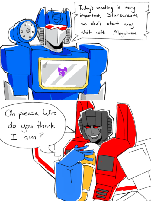 brainmodule: (soundwave looks into his security cameras like he’s on the office) inspired by t