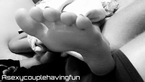 asexycouplehavingfun:  Gf’s feet Asexycouplehavingfun.tumblr.com
