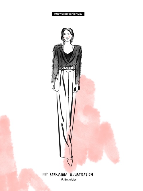 Quick fashion sketches for NEW YEAR FASHION DAYcreated at the event