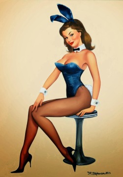 pinupgirlsart:  (via Pin up Bunnies by Fiona Stephenson) 