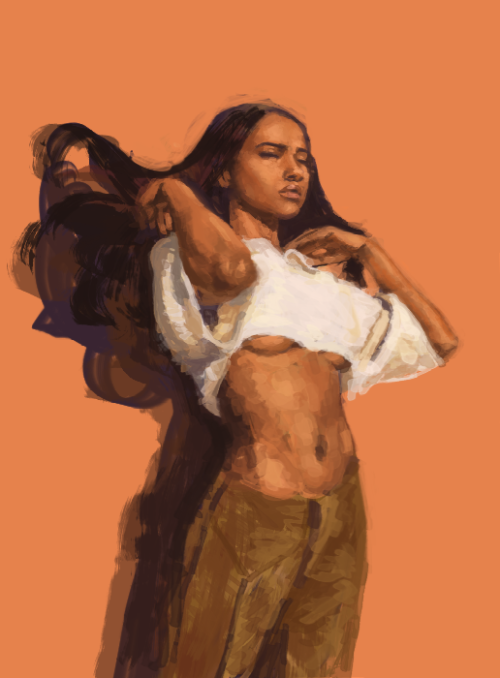 2 painting studies, 2 approaches