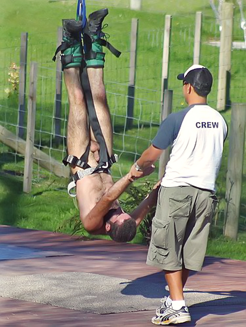 nakedguys99:  I would love to be a crew member of the bungee jump recovery team!