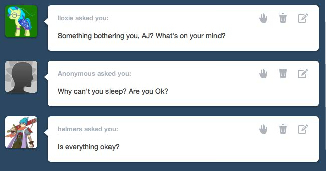 just-ask-filly-applejack:  SLEEP DEPRIVED FILLY IS WORST FILLY  Aww, poor lil AJ