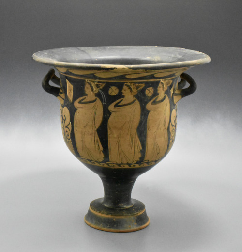 ganymedesrocks: Greek Campanian Red Figure Bell Krater by the Branicki Painter circa.325-315BC as of