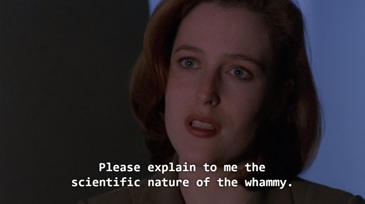 The signs as our favorite out-of-context x-files screen-caps.