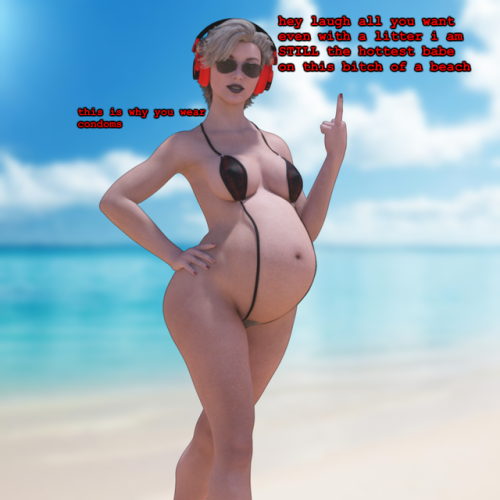 breedingduties:I don’t think I’ve ever done Rose Strider all preggo and shit, not techni
