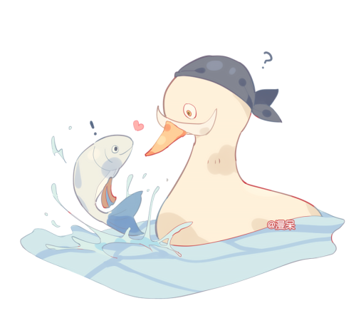 Hi everyone( •̀∀•́ ) Long time no see~The idea of this picture comes from a video on Weibo~The duckl