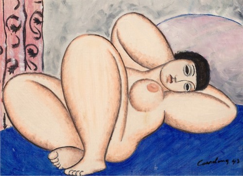 Gerald Coarding (American, 1911-1986). Nude Woman Reclining, 1943.
