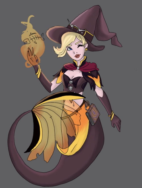 I Did Overwatch For Mermay Last Year, I Didnt Finish But I Have 8 More Sketches I Hope To Complete Someday.