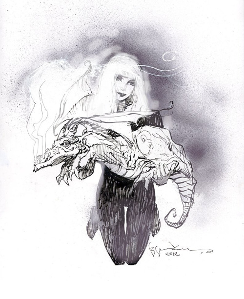 duss005:  drdavidmrmack:  thomasboatwright:  ungoliantschilde:  Bill Sienkiewicz.  I <3 Sienkiewicz  The amazing @sinKEVitch  inspiration for your night right here.