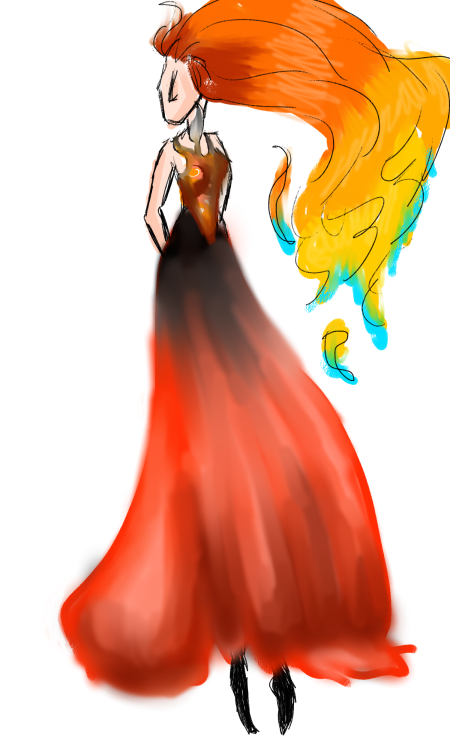 element Goddess doodlesyou can see how little I cared on the fire one, hehEdit: revised fire goddess