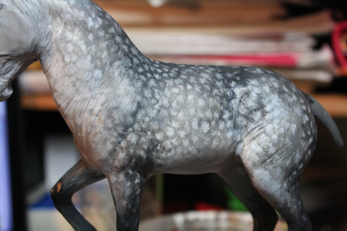 quequinoxart:“Nuvoloso” one of a kind polymer clay unicorn. Based on an andalusian horse