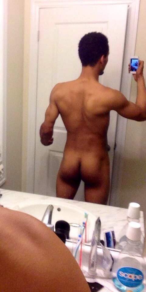 All black nude, exposed, submission, dick and ass