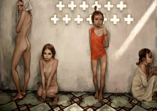   The art of Fung Chin Pangby http://moontang.tumblr.com/post/130673053025/ikeiks-the-art-of-fung-chin-pang