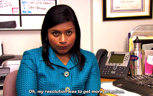 tvandfilm:Mindy Kaling as Kelly Kapoor in THE OFFICE (2005-2013)“I talk a lot, so I’ve learned to ju