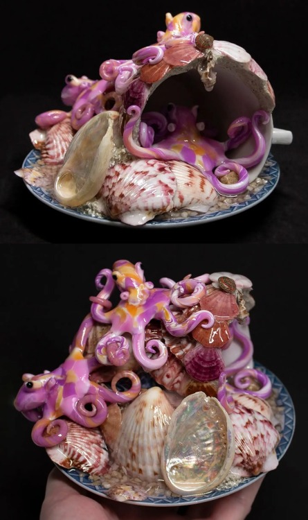 sosuperawesome: Octopus SculpturesSahasa on Etsy
