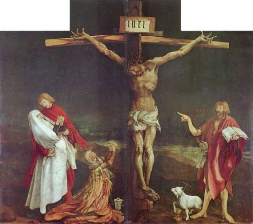 The Crucifixion (detail from the Isenheim Altarpiece), 1515, Matthias GrunewaldMedium: oil,panel