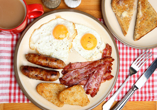 bacon-radio:  Good morning.  Throw on some baked beans, mushrooms, black pudding,