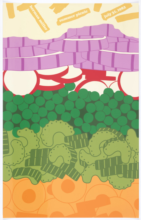 Stephen Frykholm, poster for the herman miller summer picnic, 1982. USA.