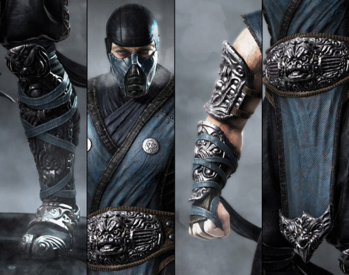Mortal Kombat’s Sub- Zero 3D character artwork created in Maya, 3dsmax & Photoshop by WB G