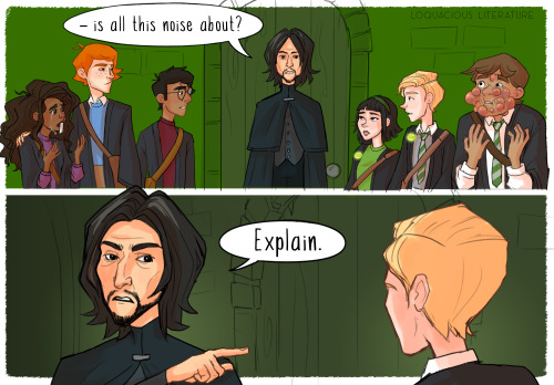 Snape Comic Part 2/2! ✨ (Part 1 Here!)In case you’re wondering, yes, I gave Snape a mustache!I put i