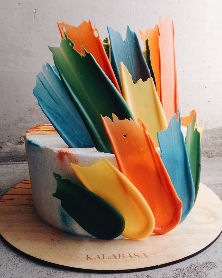 sosuperawesome:  Brushstroke Cake Art by Kalabasa Bakery on InstagramFollow So Super