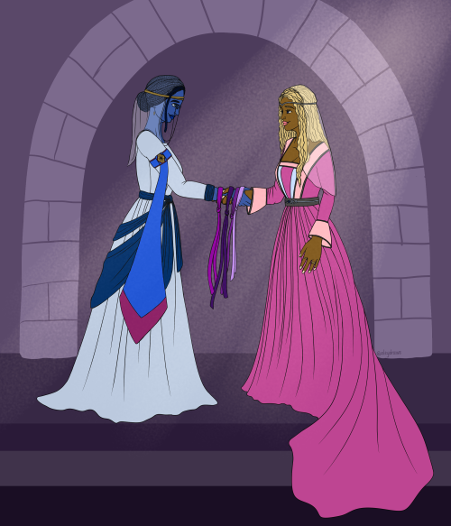 aleydraws:while we’re at it have a royal wedding ft hand fasting