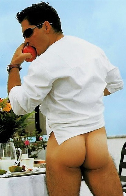 Amazing view. I want him to sit on my face NOW.