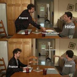 fakehistory:  Hitler ignoring the Treaty of Versailles (1939)