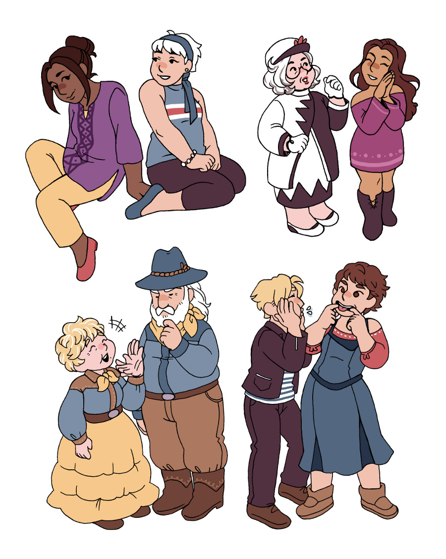 almost all sos poot villagers, i drew when the game was first  and only post now lol. lovett is missing cause i 