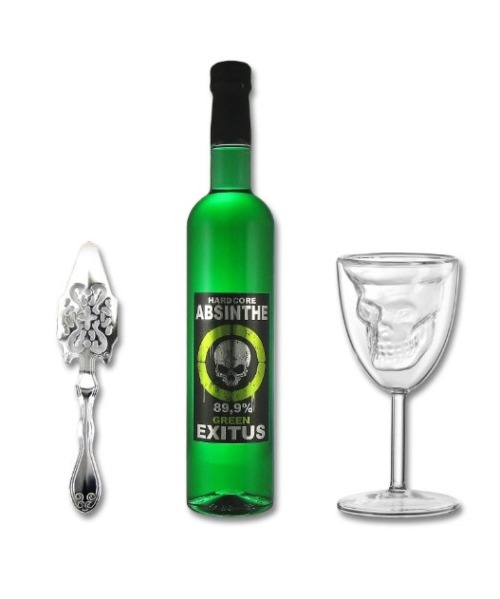 skullspiration:  Hardcore Absinth Green Exitushttp://www.skullspiration.com/hardcore-absinth-green-exitus/    