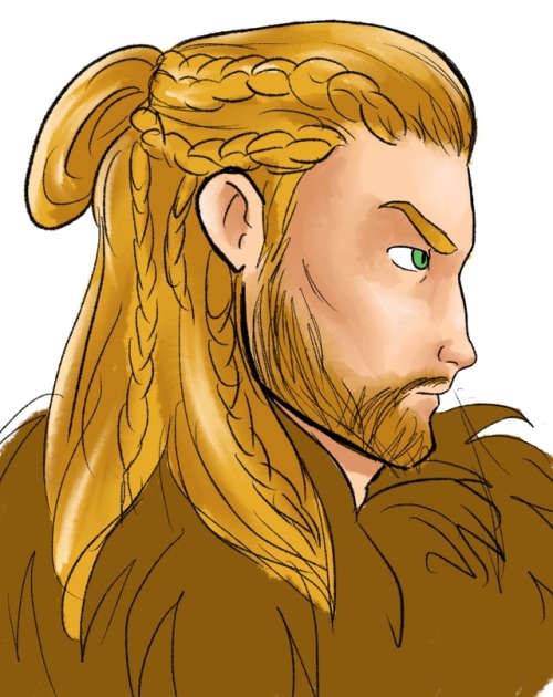 birdy-the-artist: Quick scribble of a viking man 