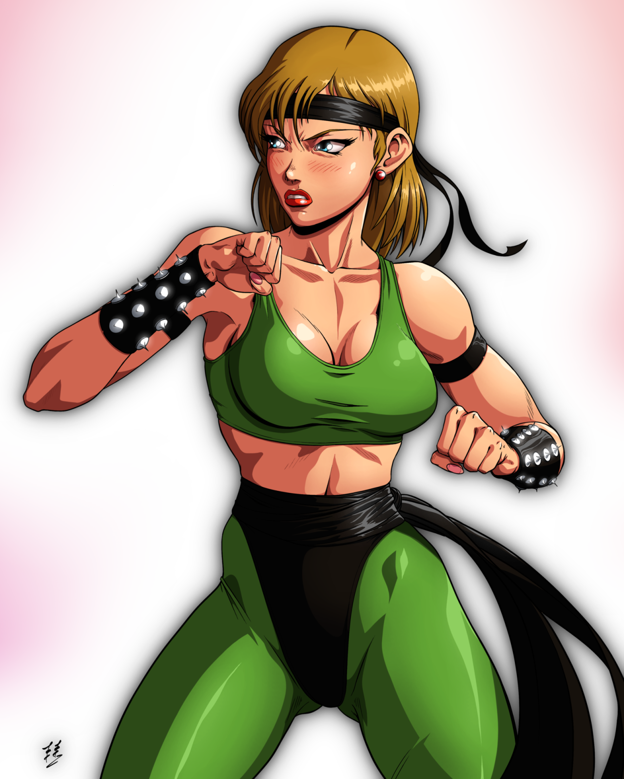 zabzarock:  Lilith from Darkstalkers and Sonya Blade from Mortal Kombat 