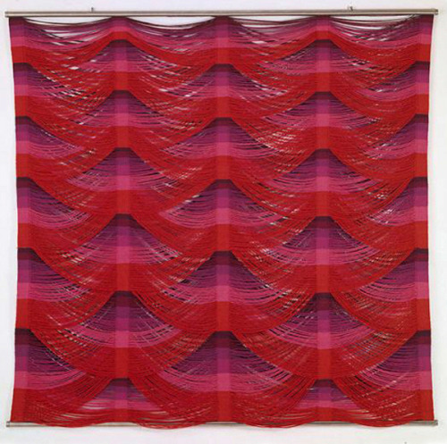 Masakazu Kobayashi, wall hanging Wind, 1979. Cotton. Kawashima Textile Mills, Kyoto, Japan. Via Muse