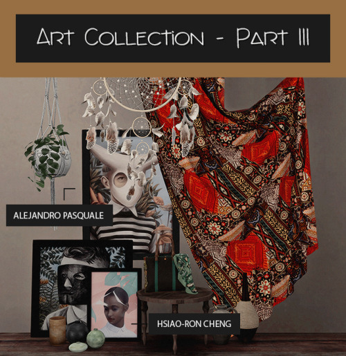 dreamteamsims: Sims 4 Art Collection - Part III 2 New Meshes / Wall and Leaning Art Black or White F