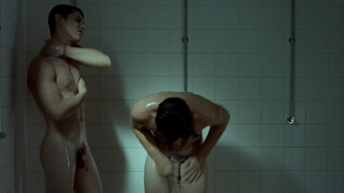 famousnudenaked:  Johan Libéreau & Pierre Perrier Full Frontal Naked Nude “Douches Froides (2005)”