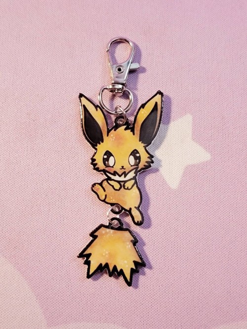 Dangling Tail Eeveelution Charms made by enkfuudesigns 